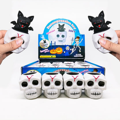 Halloween Skull Bat Squeeze Cup Decompression Toy | Sensory Fidget