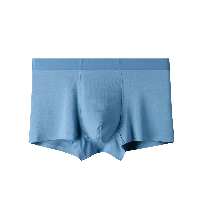 Men's Seamless Modal Boxer Briefs – Ultra-Thin Breathable Mid-Waist Underwear