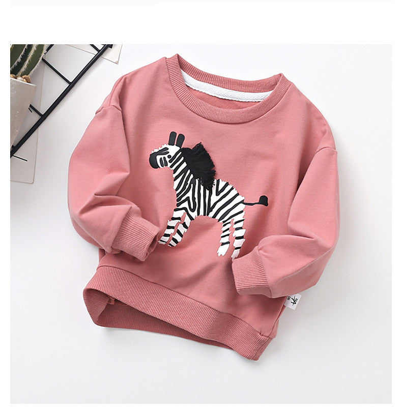 Children's 100% Cotton Long Sleeve Top | Soft Round Neck Kids Sweatshirt