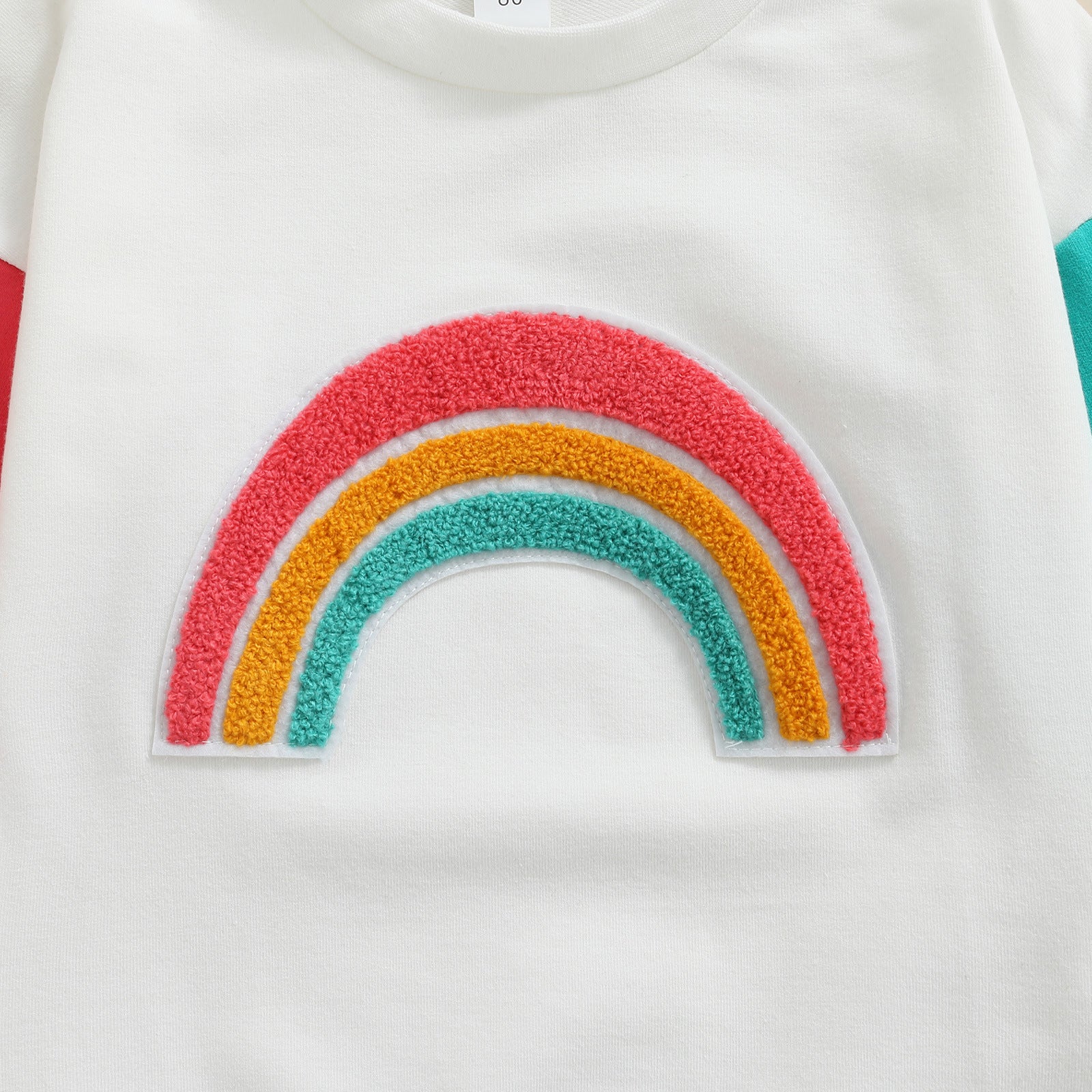 Children's Rainbow Contrast Panel Long Sleeve T-Shirt – Class A