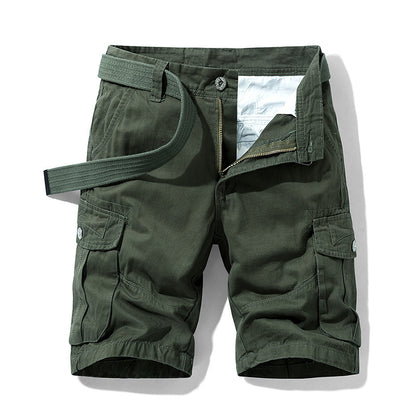 Men's Retro Multi-Pocket Cotton Shorts