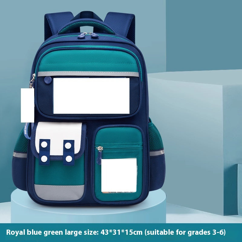 Kids' Premium Oxford School Backpack – Spine Protection & Waterproof