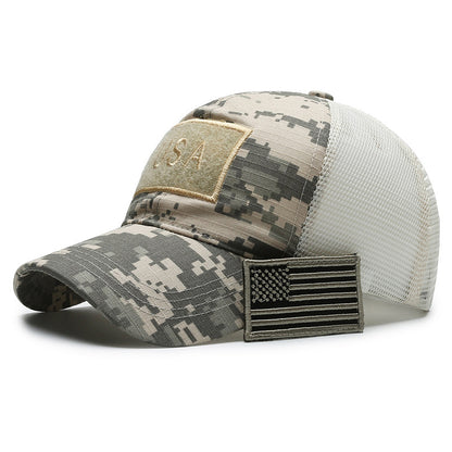 Tactical Camouflage Baseball Cap - Embroidered Cotton Unisex