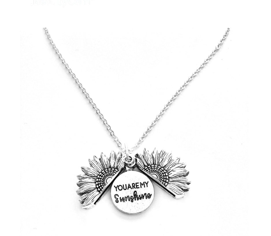 Sunflower Pendant Necklace | Gold, Silver & Rose Gold