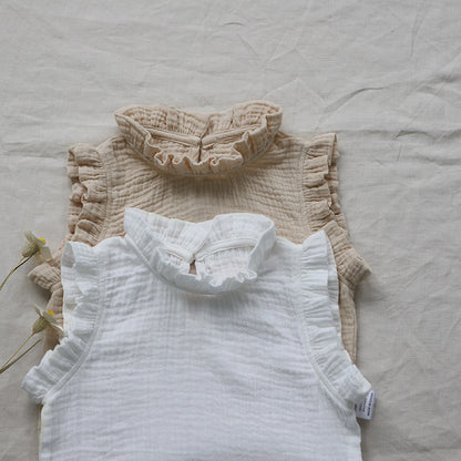 Girls' Baby Floral Sleeveless Vest Top – Korean Style | 4 Designs