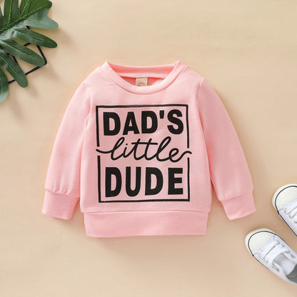 Boys Letter Print Sweatshirt Top | Toddler Casual Tops