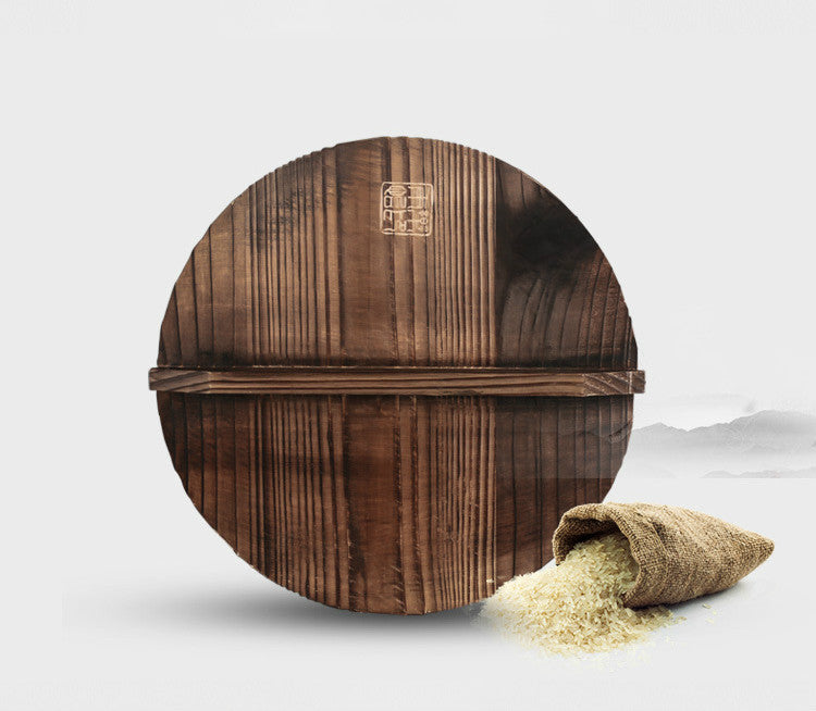 Handmade Traditional Iron Wok with Wooden Handle
