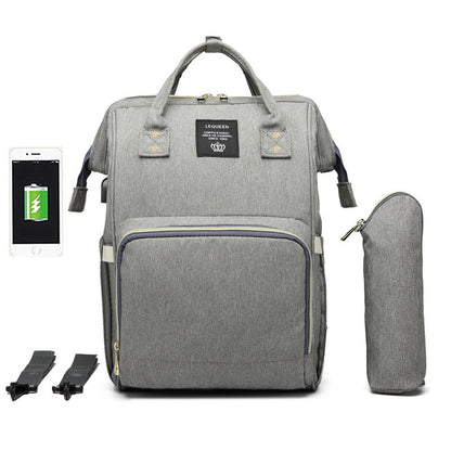 Large Capacity Mummy Nappy Bag – Oxford Cloth, 4-Way Carry