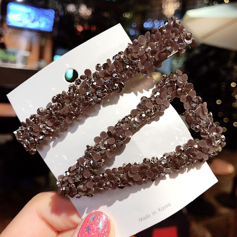 Rhinestone Side Hair Clip – Crystal Barrette | 8 Colours