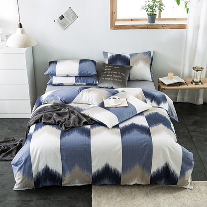 Geometric Quilted Cotton Bedding Set 4 Piece | 15 Designs