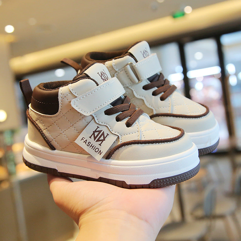 Children's High-Top Velcro Trainers | Casual Kids Sneakers