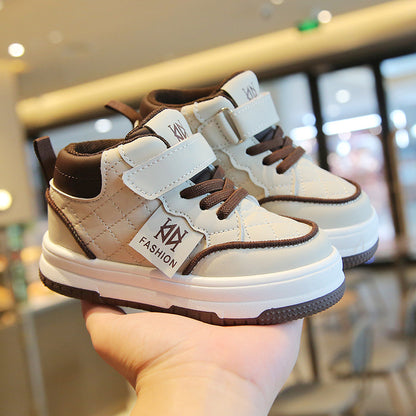 Children's High-Top Velcro Trainers | Casual Kids Sneakers