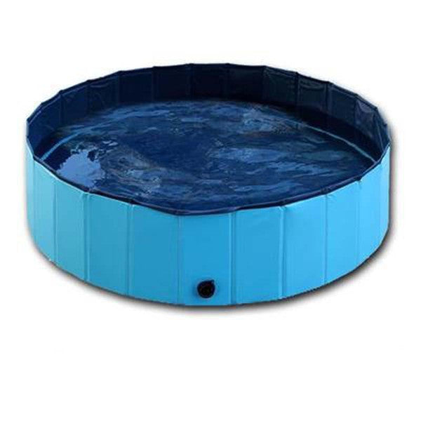 Foldable Dog Paddling Pool | No-Inflate PVC Collapsible Pool for Dogs