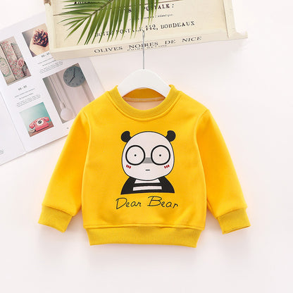Children's Fleece Animal Print Sweatshirt | Toddler Kids Top