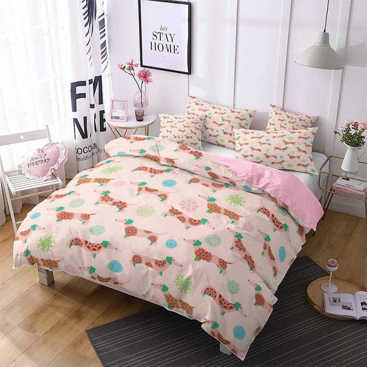 Printed Polyester Quilted Bedding Set | Single to Super King