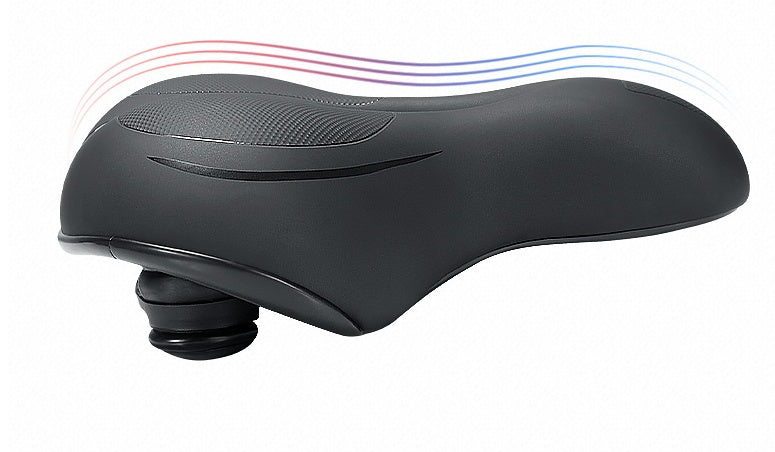 Shock Absorbing Bicycle Saddle – Spring & Spherical Suspension Seat Red, Green & Blue