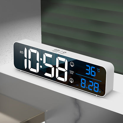 Digital LED Wall Clock with Alarm | Square Design