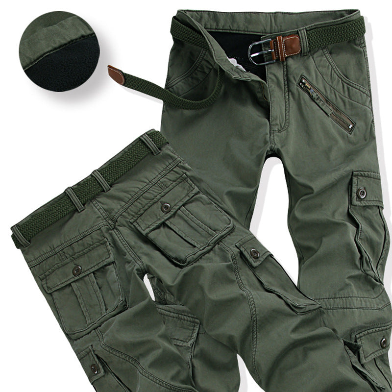 Men's Straight-Leg Cargo Work Trousers | Cotton Workwear