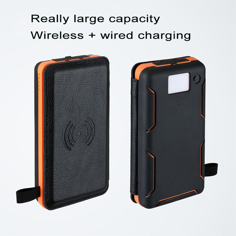 Solar Power Bank Wireless Charging & LED Torch – Waterproof Outdoor 2, 3 or 4 Solar Panels
