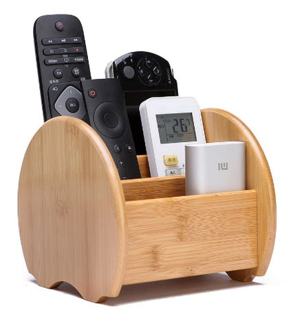 Bamboo Desktop Storage Box | Multi-Purpose Desk Organiser | 3 Sizes