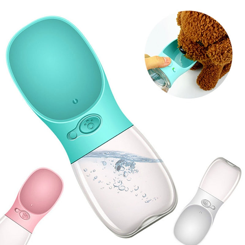 Portable Pet Water Bottle | One-Touch Dog Water Dispenser 350ml & 550ml