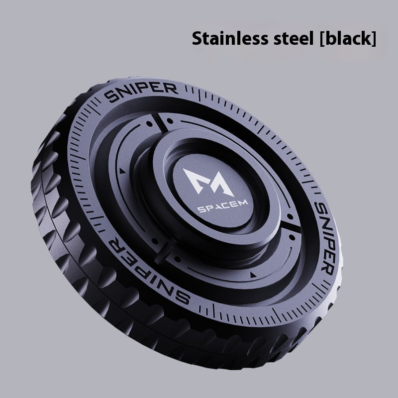 Sniper Stainless Steel Multi-Play Gyro Fidget Toy | Premium EDC Gift