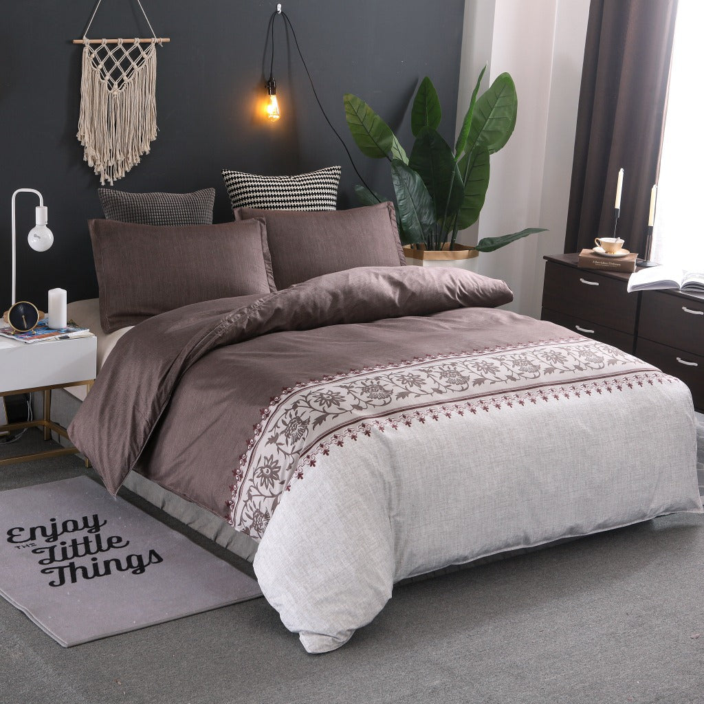 Plain Dye Polyester Duvet Cover Set | 6 Colours
