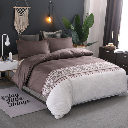 Plain Dye Polyester Duvet Cover Set | 6 Colours