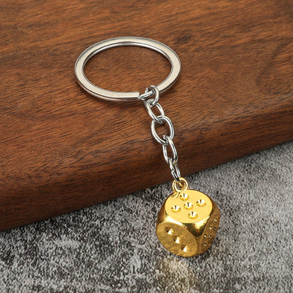 Zinc Alloy Playing Cards, Dice & Mahjong Keychain