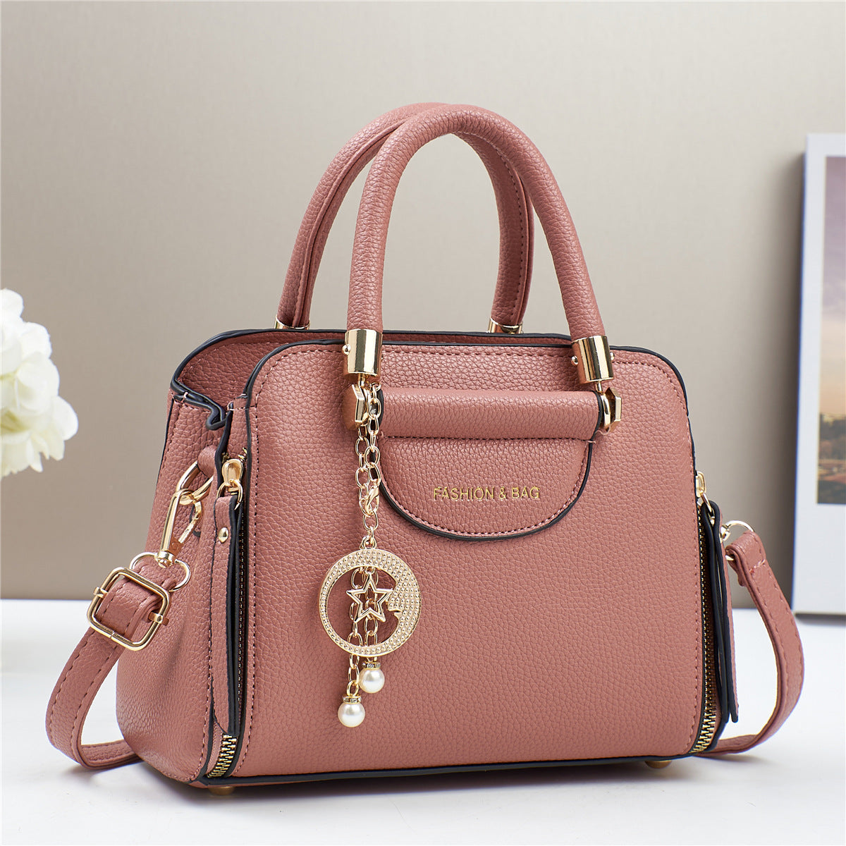 Women's PU Leather Crossbody Bag – Minimalist Shoulder Bag