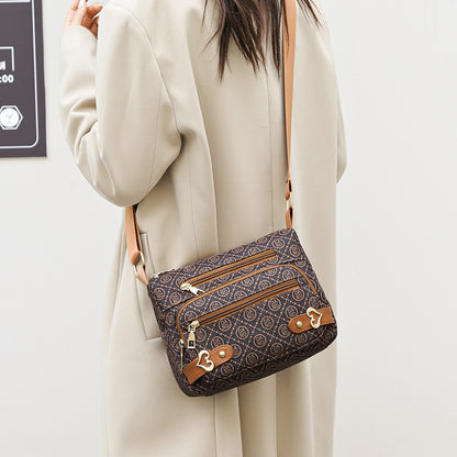Women's Oxford Cloth Crossbody Bag – Minimalist Shoulder Bag
