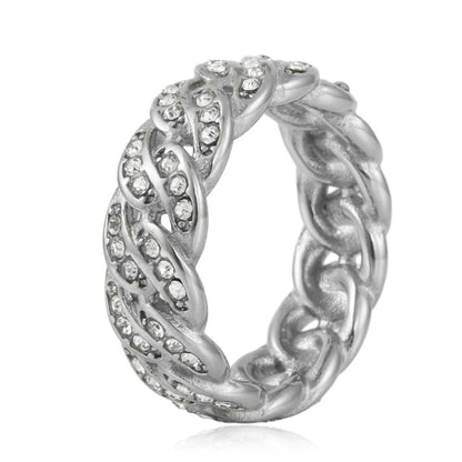 Personalized Punk Stainless Steel Chain Ring