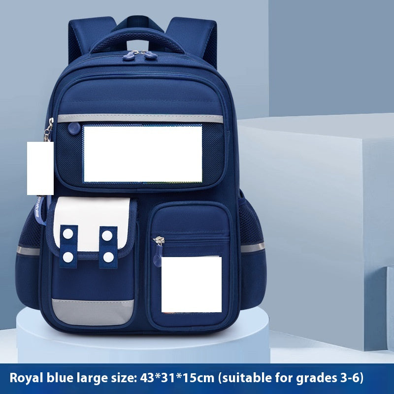 Kids' Premium Oxford School Backpack – Spine Protection & Waterproof