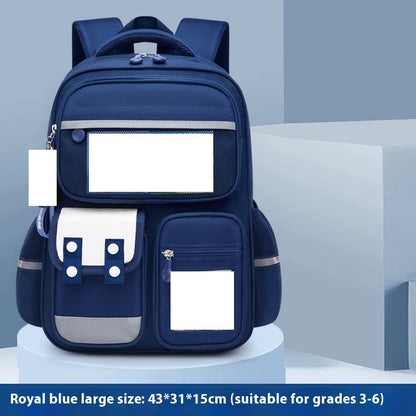 Kids' Premium Oxford School Backpack – Spine Protection & Waterproof