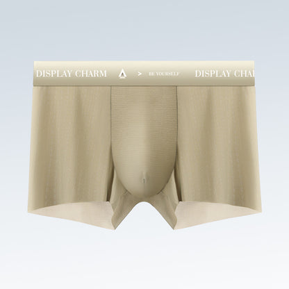 Men's Seamless Nylon Boxer Briefs – Breathable & Quick-Dry