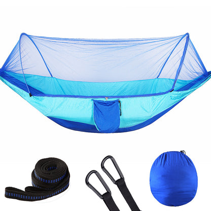 Pop-Up Camping Hammock with Integrated Mosquito Net – 210T Nylon 250x120cm & 290x140cm 9 Colours