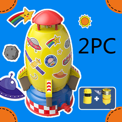 Rocket Launcher Toys Outdoor Rocket Water Pressure Lift Sprinkler Toy  Interaction In Garden Lawn Water Spray Toys For Kids Summer Gadgets