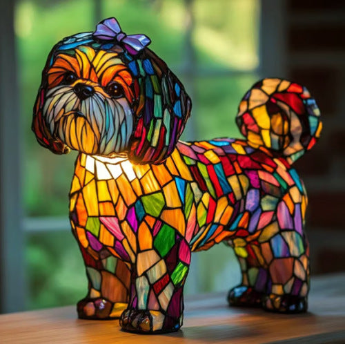 Animal Resin Night Light | Dog, Cat & Owl Designs