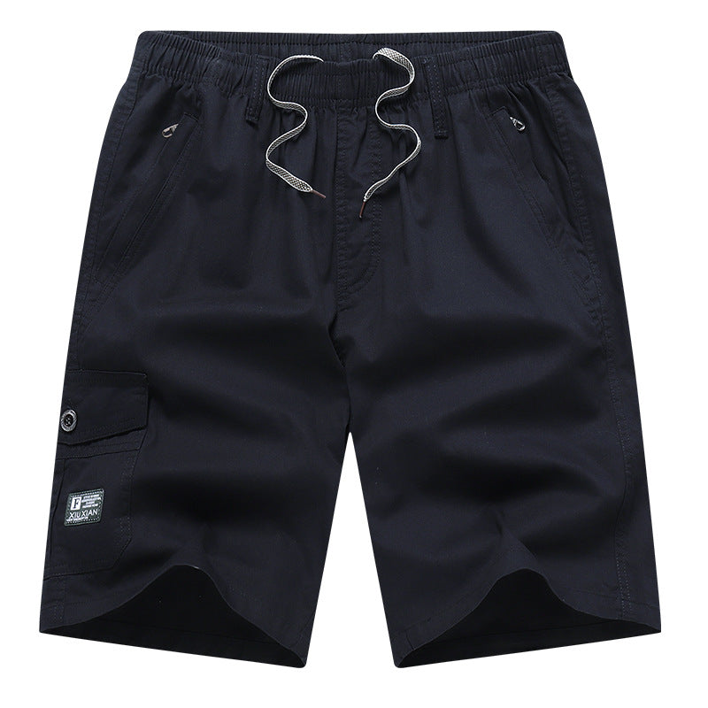 Men's Cotton Casual Work Shorts | Relaxed Fit Drawstring L-5XL