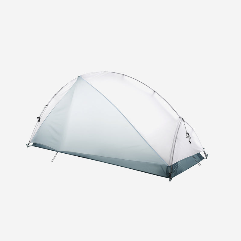 Premium Solo Double-Layer Camping Tent – Aluminium Alloy 3,000mm Waterproof White