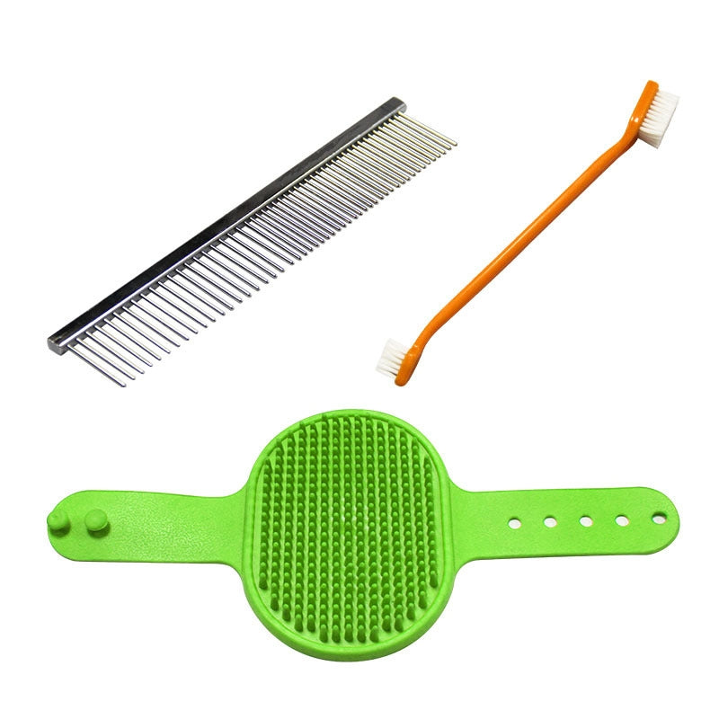 Pet Grooming Tools Set – PU & Stainless Steel Dog & Cat Kit