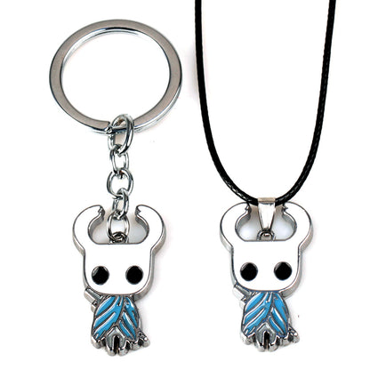 Knight Figure Metal Keychain & Necklace Pendant | Alloy Charm