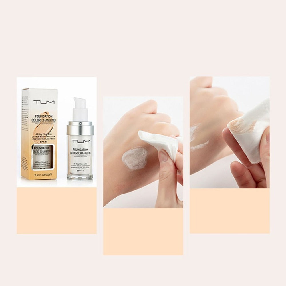 Colour-Changing Foundation