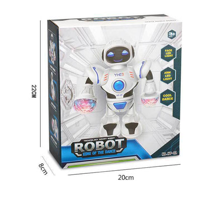 Dancing Robot Toy with Lights & Music - Kids Battery Toy
