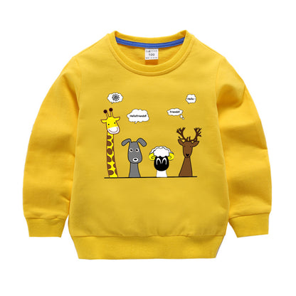 Children's Cotton Long Sleeve Sweatshirt | Boys & Girls Casual Top