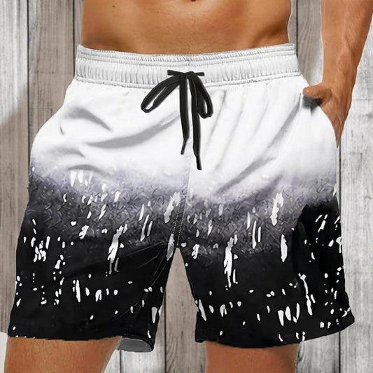 Men's 3D Print Beach Shorts