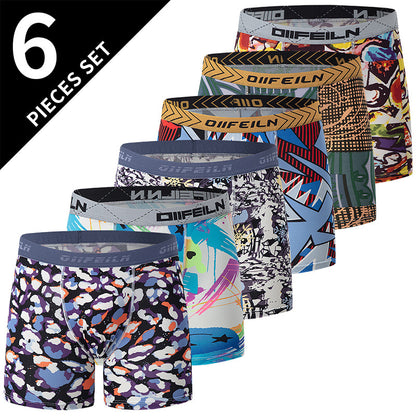 Men's Printed Boxer Briefs | 6-Piece Set | S–3XL