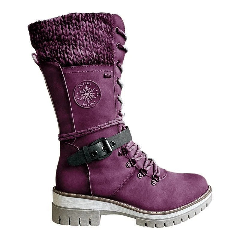 Women's Square Heel High-Cut Boots | 6 Colours | EU 35–43