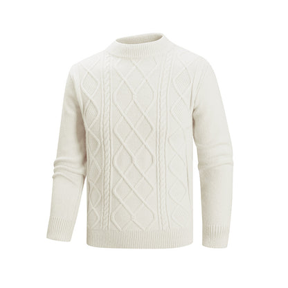 Men's Mock Neck Knit Pullover | Extra Thick Modal Blend | JParker