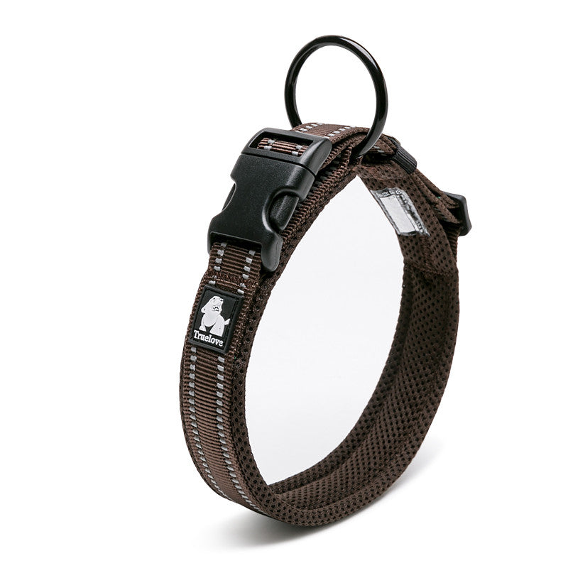 3M Reflective Padded Dog Collar – Soft Mesh Lining | 11 Colours | Sizes XXS–3XL